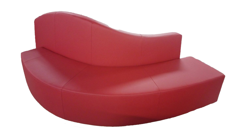 Sofa rund rot